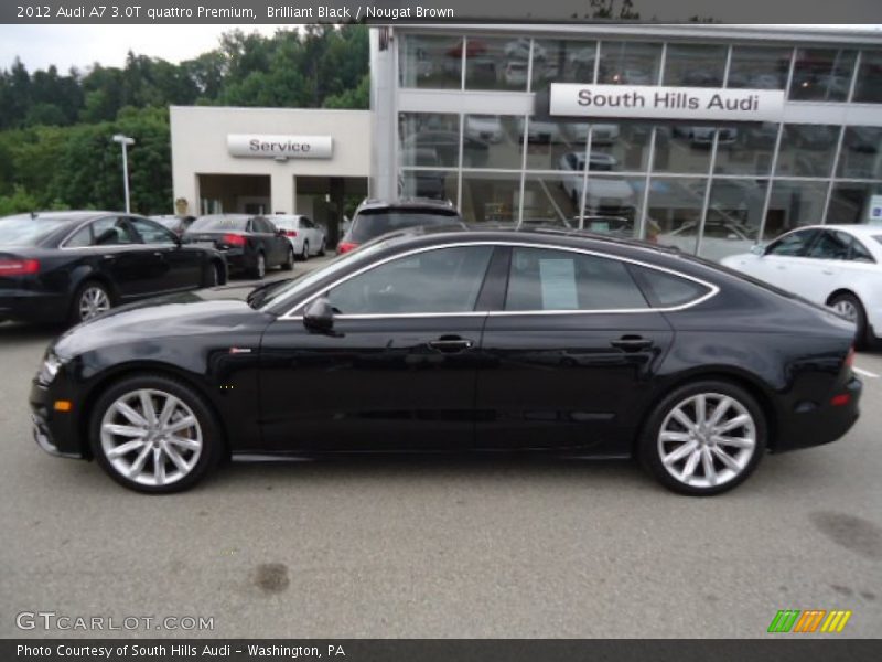 Brilliant Black / Nougat Brown 2012 Audi A7 3.0T quattro Premium