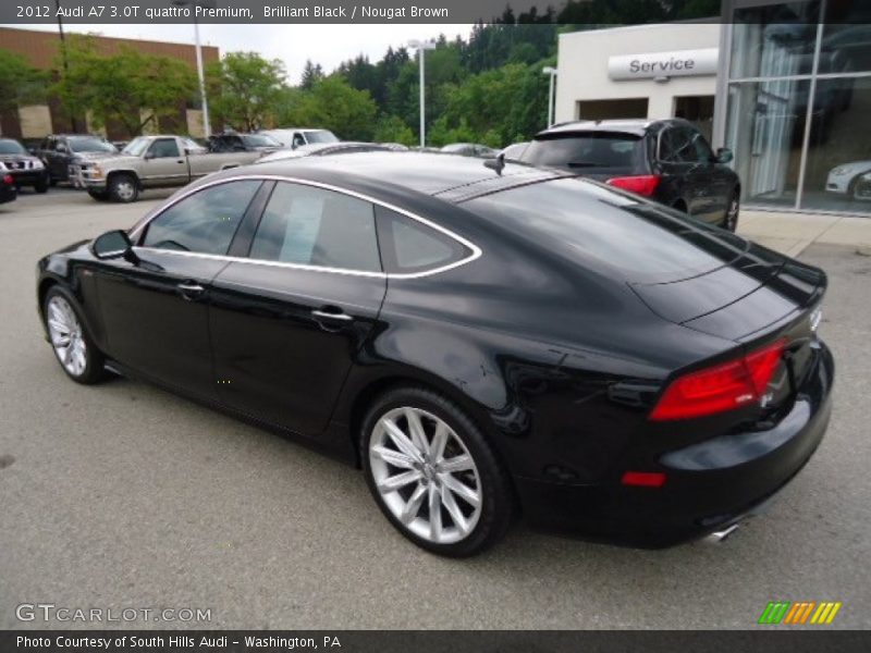 Brilliant Black / Nougat Brown 2012 Audi A7 3.0T quattro Premium