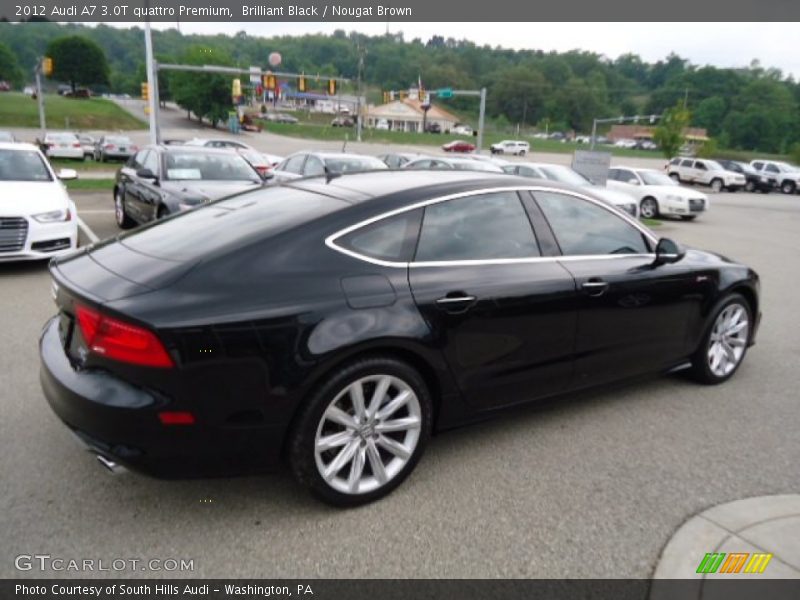 Brilliant Black / Nougat Brown 2012 Audi A7 3.0T quattro Premium