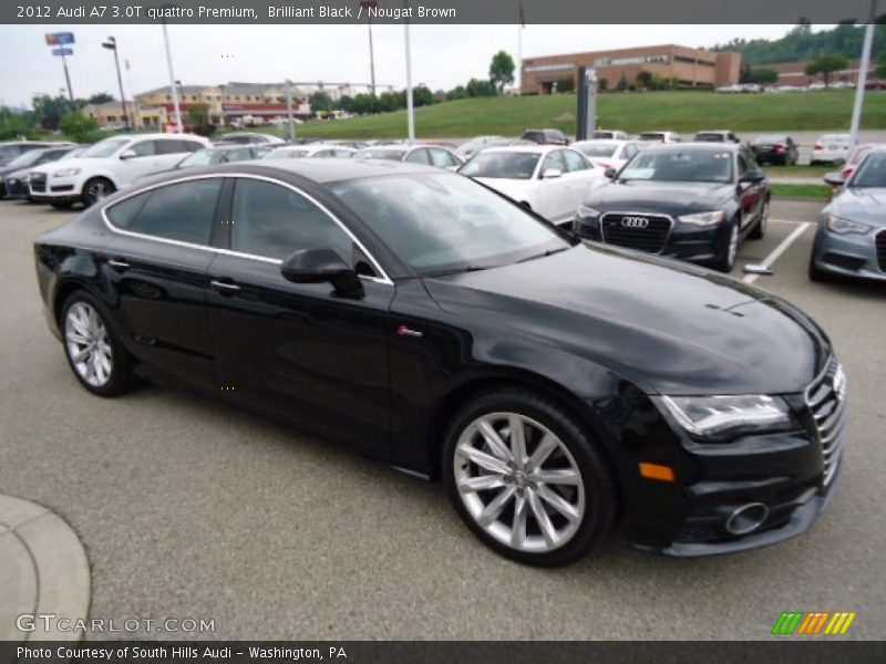 Brilliant Black / Nougat Brown 2012 Audi A7 3.0T quattro Premium