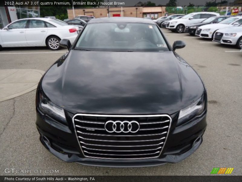 Brilliant Black / Nougat Brown 2012 Audi A7 3.0T quattro Premium
