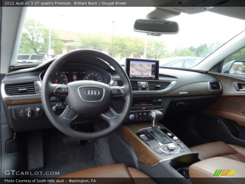 Brilliant Black / Nougat Brown 2012 Audi A7 3.0T quattro Premium