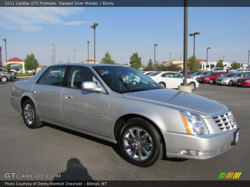 Radiant Silver Metallic / Ebony 2011 Cadillac DTS Premium