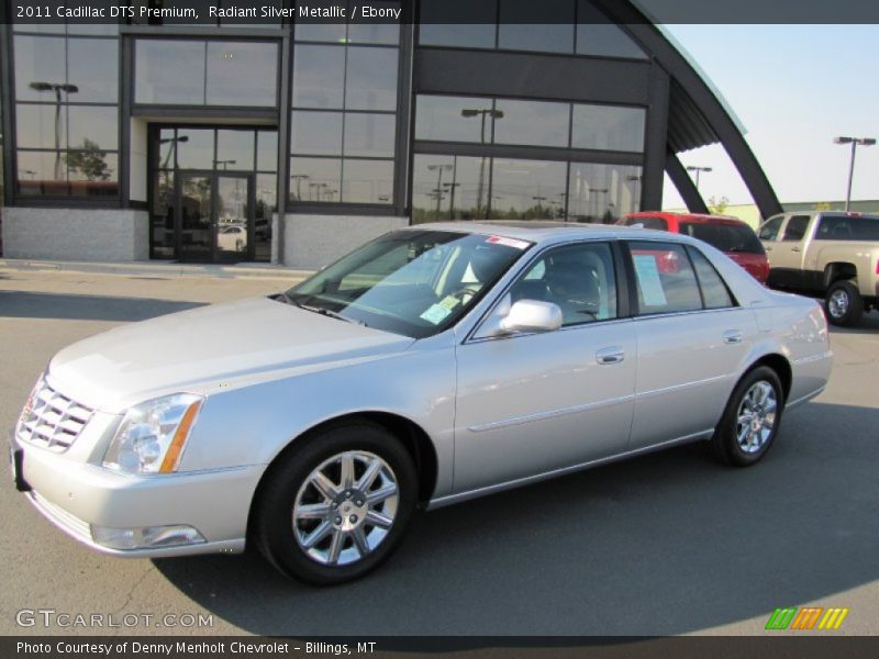 Radiant Silver Metallic / Ebony 2011 Cadillac DTS Premium