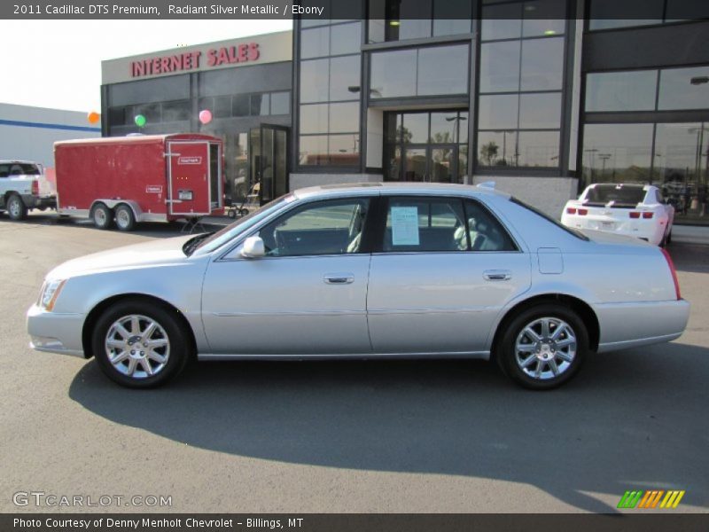 Radiant Silver Metallic / Ebony 2011 Cadillac DTS Premium