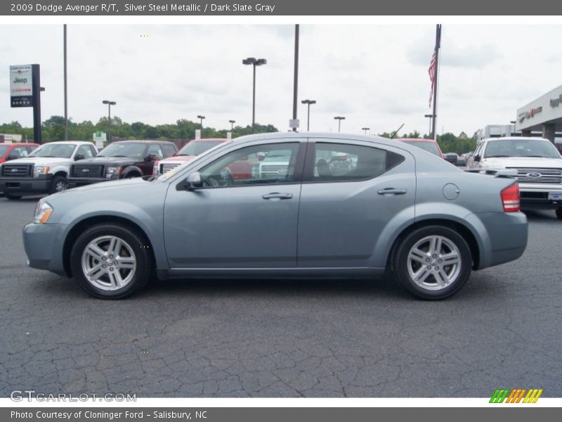 Silver Steel Metallic / Dark Slate Gray 2009 Dodge Avenger R/T
