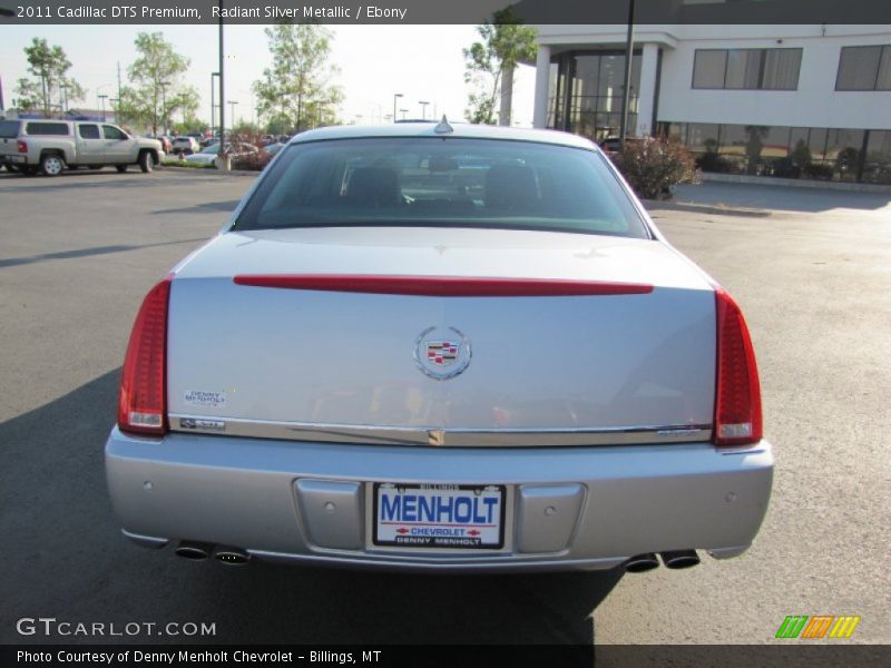 Radiant Silver Metallic / Ebony 2011 Cadillac DTS Premium