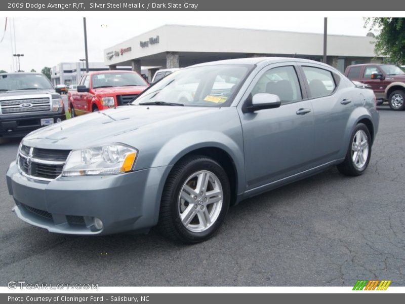 Silver Steel Metallic / Dark Slate Gray 2009 Dodge Avenger R/T