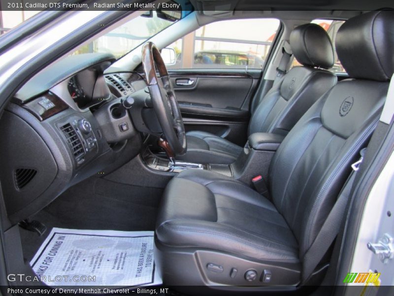 Radiant Silver Metallic / Ebony 2011 Cadillac DTS Premium