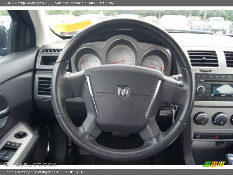 Silver Steel Metallic / Dark Slate Gray 2009 Dodge Avenger R/T