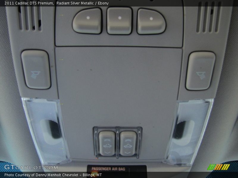 Radiant Silver Metallic / Ebony 2011 Cadillac DTS Premium