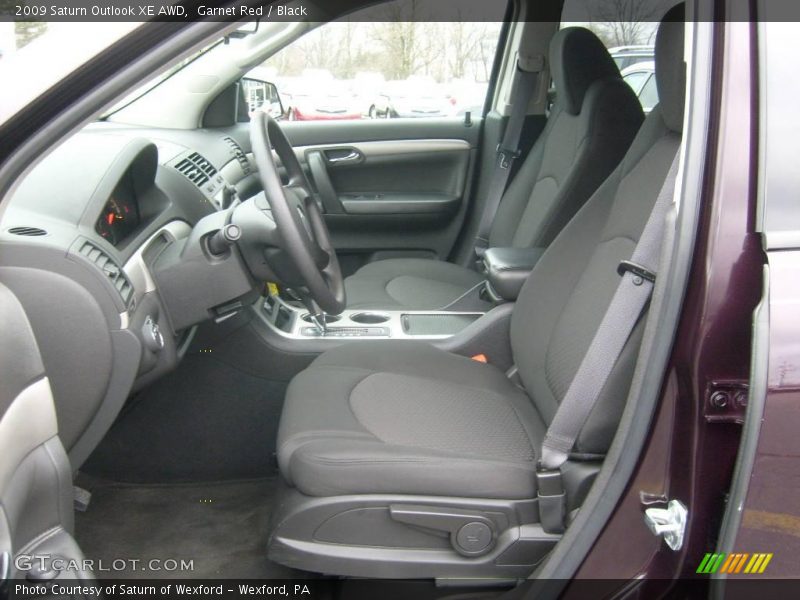 Garnet Red / Black 2009 Saturn Outlook XE AWD
