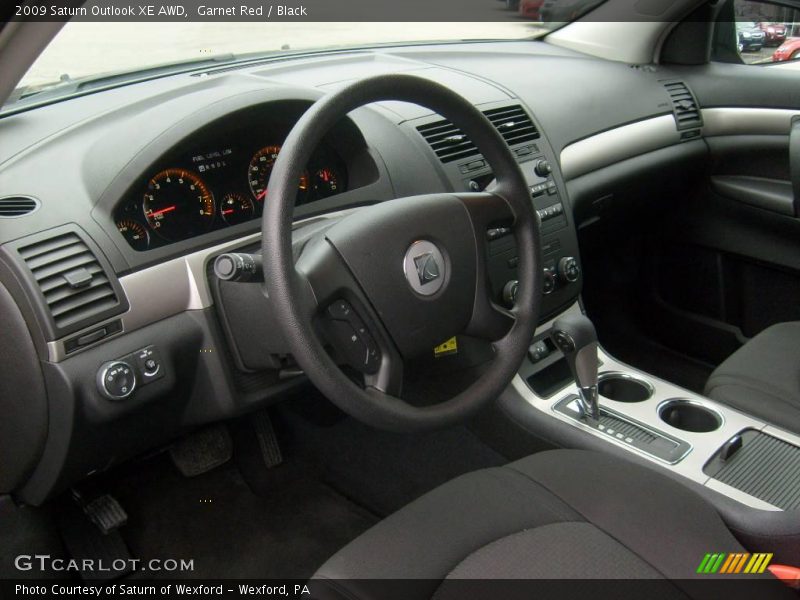 Garnet Red / Black 2009 Saturn Outlook XE AWD
