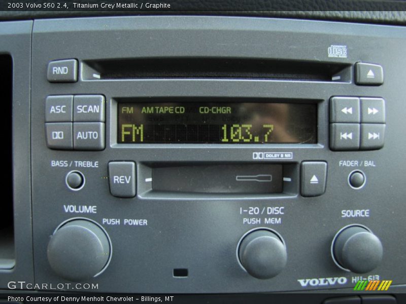 Audio System of 2003 S60 2.4