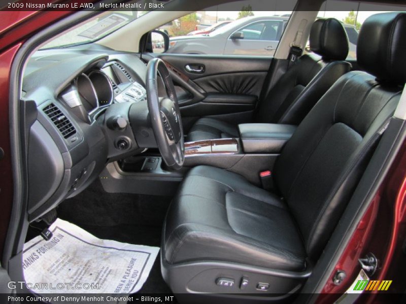 Merlot Metallic / Black 2009 Nissan Murano LE AWD