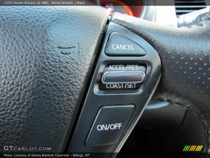 Merlot Metallic / Black 2009 Nissan Murano LE AWD