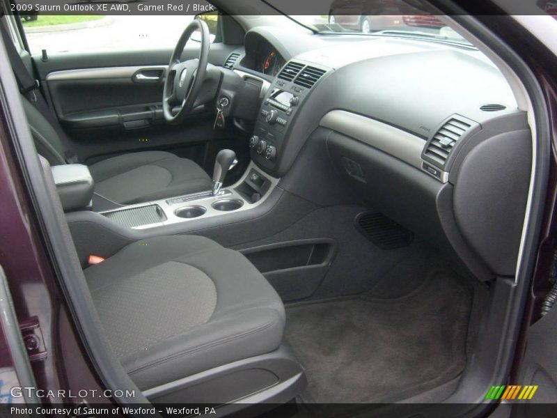 Garnet Red / Black 2009 Saturn Outlook XE AWD