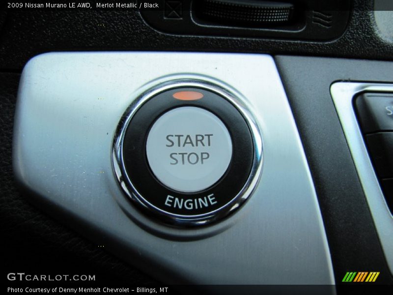 Merlot Metallic / Black 2009 Nissan Murano LE AWD