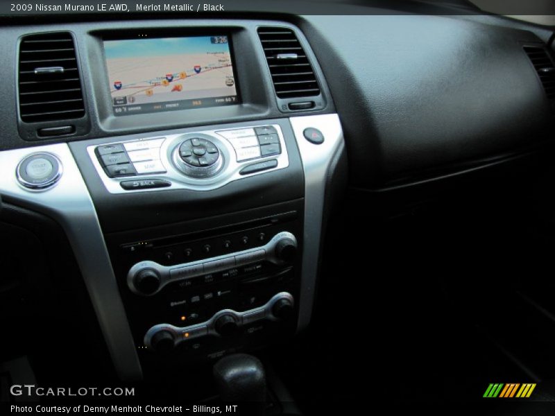 Merlot Metallic / Black 2009 Nissan Murano LE AWD