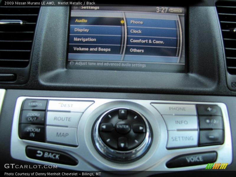 Merlot Metallic / Black 2009 Nissan Murano LE AWD