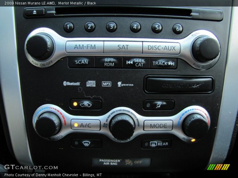 Merlot Metallic / Black 2009 Nissan Murano LE AWD