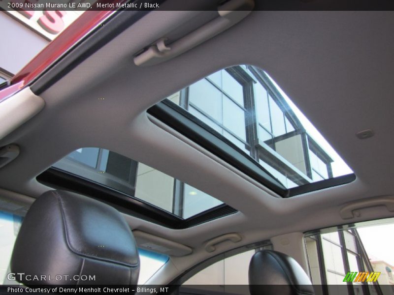 Merlot Metallic / Black 2009 Nissan Murano LE AWD