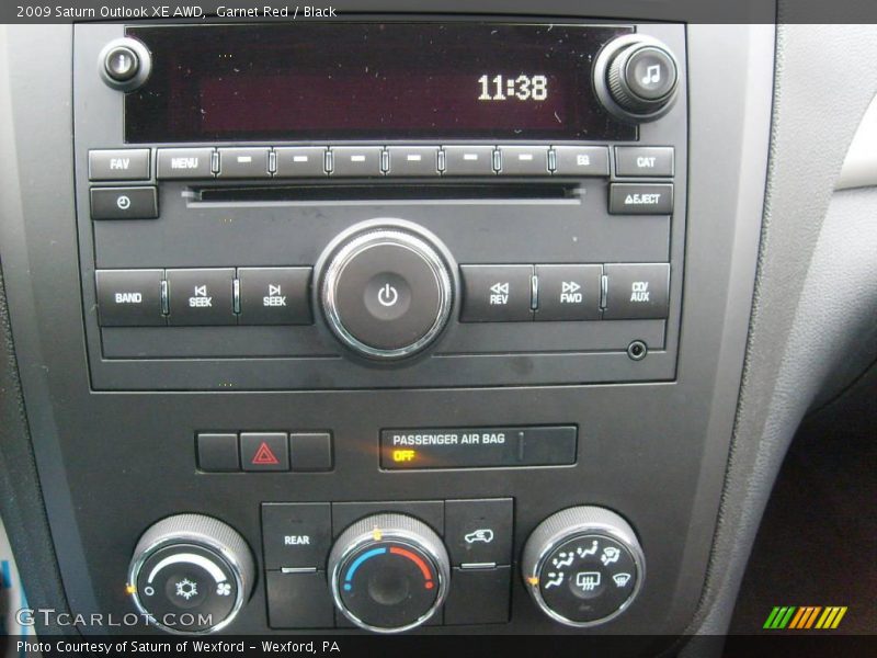 Garnet Red / Black 2009 Saturn Outlook XE AWD
