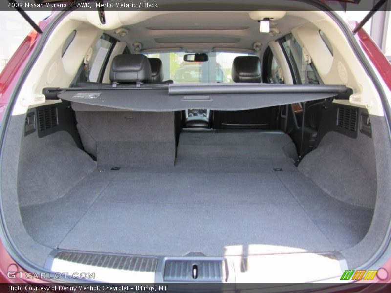 Merlot Metallic / Black 2009 Nissan Murano LE AWD