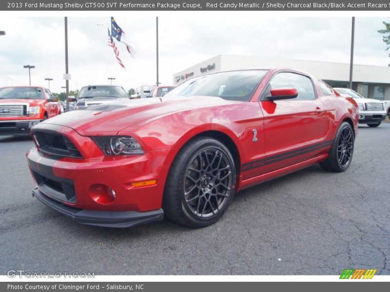 Front 3/4 View of 2013 Mustang Shelby GT500 SVT Performance Package Coupe