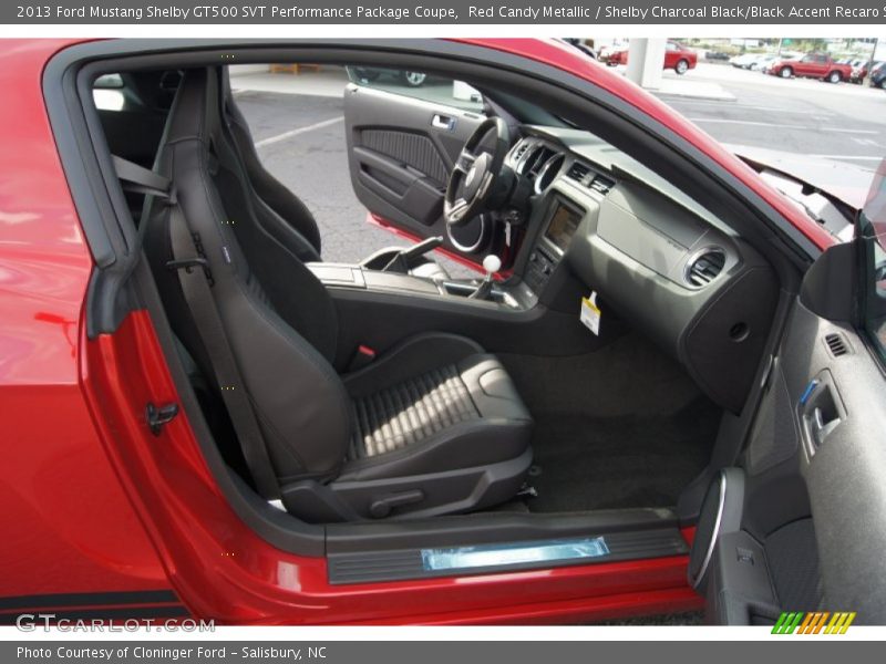  2013 Mustang Shelby GT500 SVT Performance Package Coupe Shelby Charcoal Black/Black Accent Recaro Sport Seats Interior