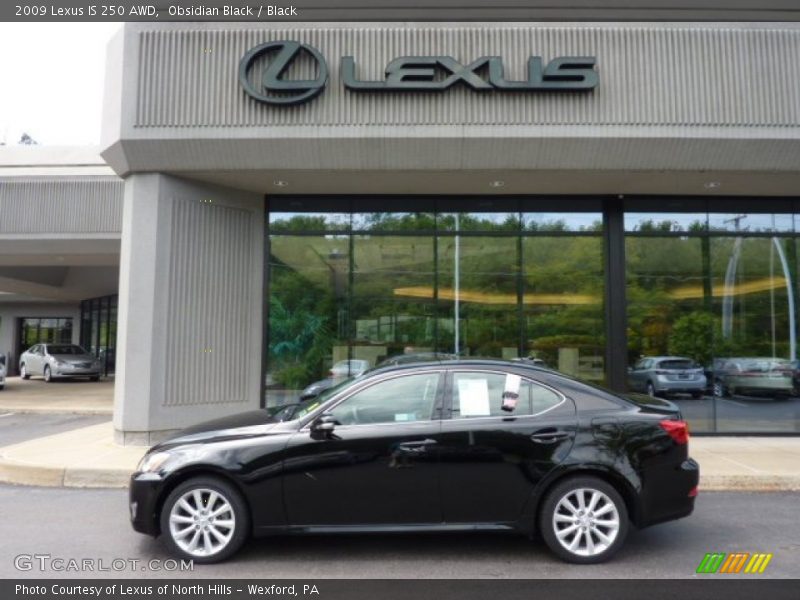 Obsidian Black / Black 2009 Lexus IS 250 AWD