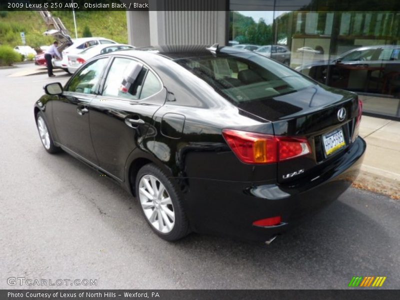 Obsidian Black / Black 2009 Lexus IS 250 AWD