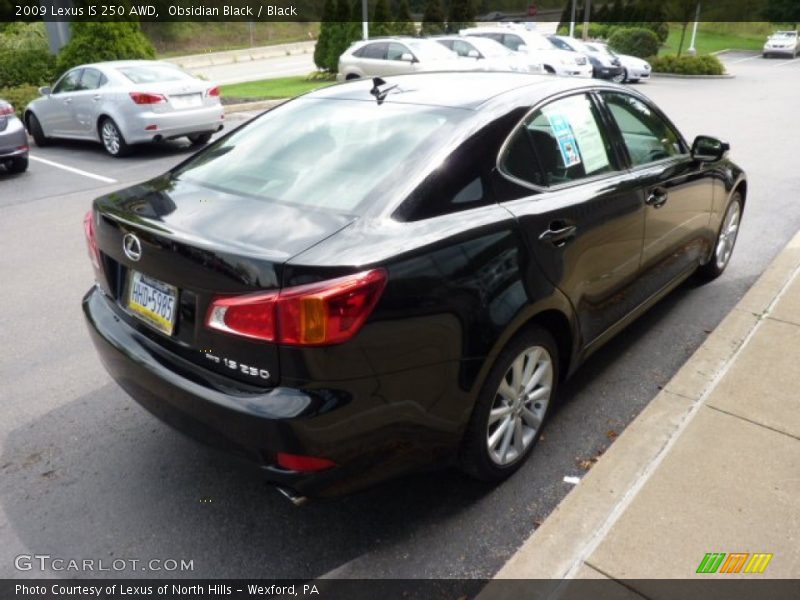 Obsidian Black / Black 2009 Lexus IS 250 AWD