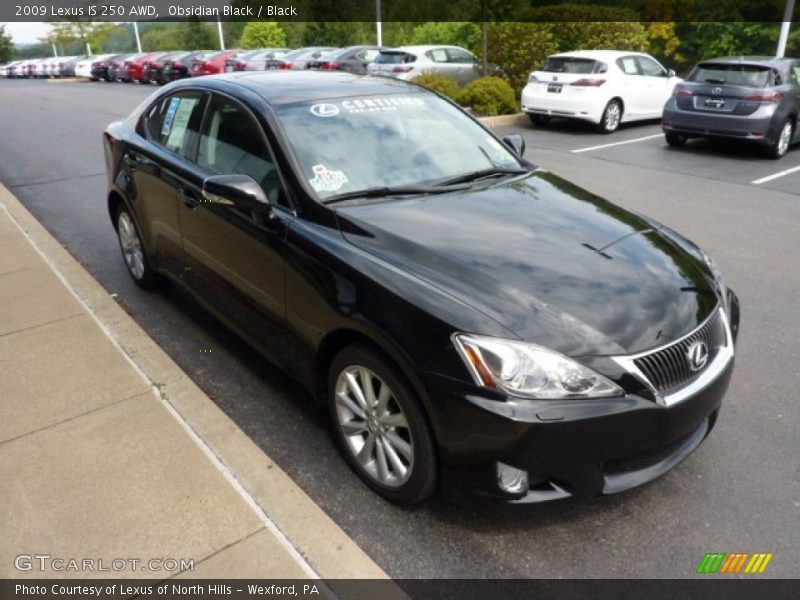 Obsidian Black / Black 2009 Lexus IS 250 AWD