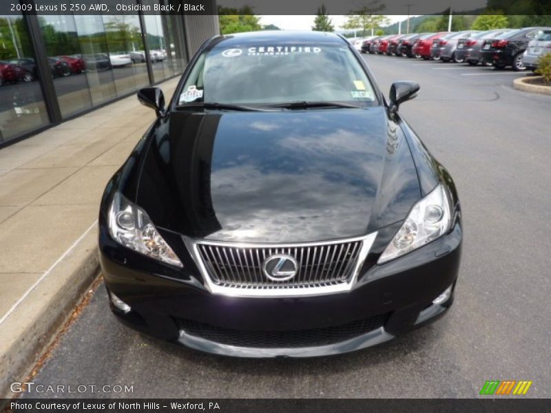 Obsidian Black / Black 2009 Lexus IS 250 AWD