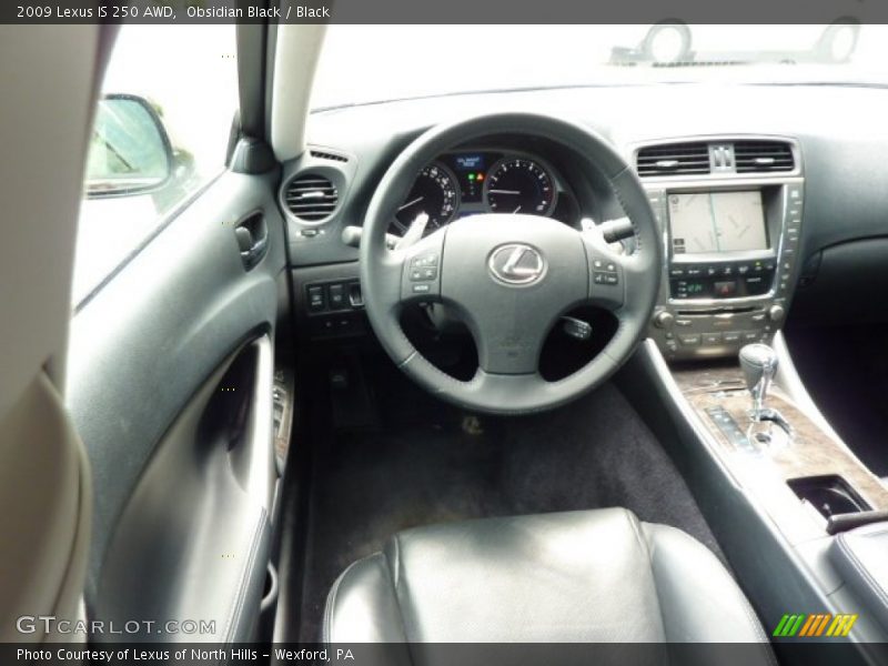Obsidian Black / Black 2009 Lexus IS 250 AWD