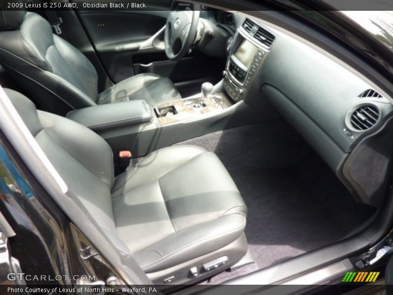 Obsidian Black / Black 2009 Lexus IS 250 AWD
