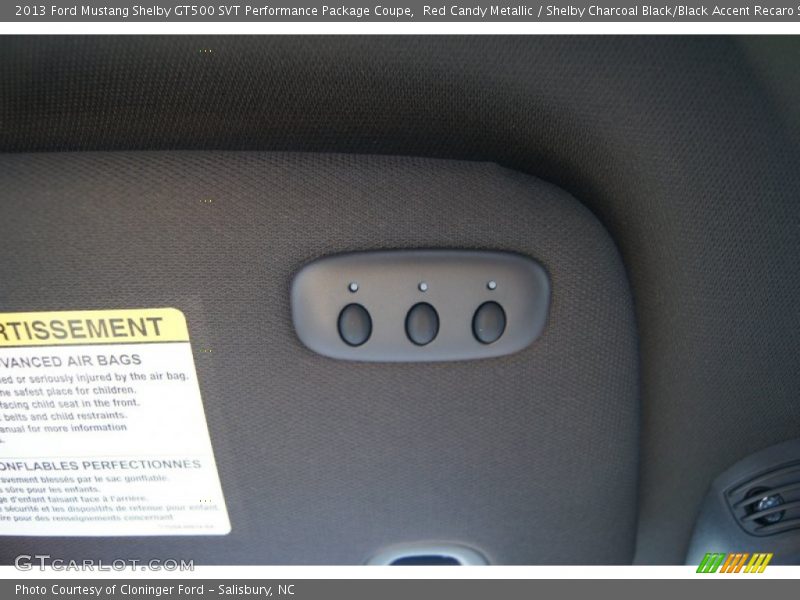 Controls of 2013 Mustang Shelby GT500 SVT Performance Package Coupe