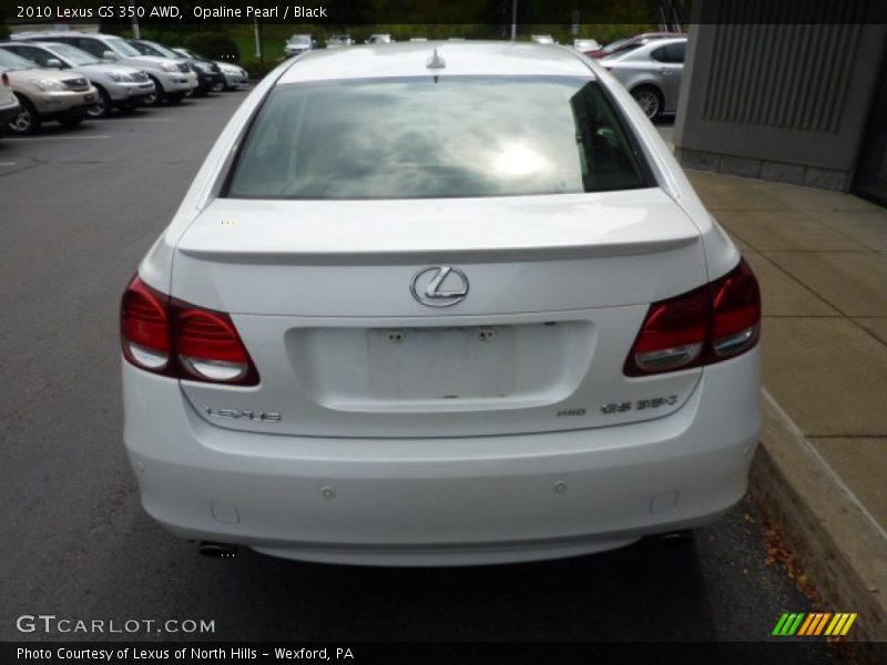Opaline Pearl / Black 2010 Lexus GS 350 AWD