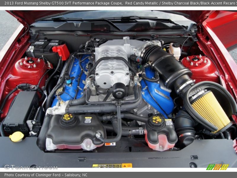 2013 Mustang Shelby GT500 SVT Performance Package Coupe Engine - 5.8 Liter Supercharged DOHC 32-Valve Ti-VCT V8