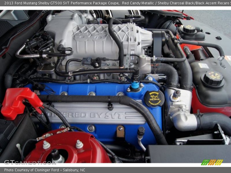  2013 Mustang Shelby GT500 SVT Performance Package Coupe Engine - 5.8 Liter Supercharged DOHC 32-Valve Ti-VCT V8