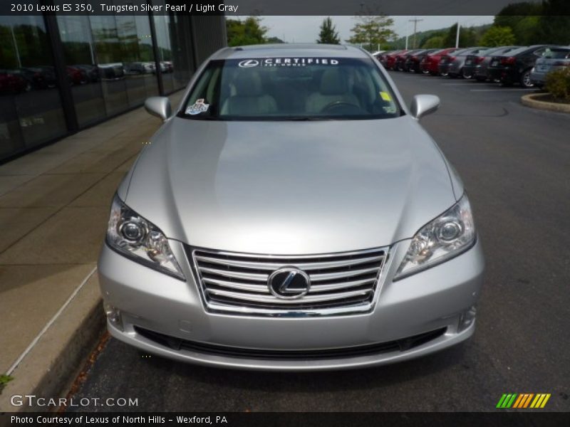 Tungsten Silver Pearl / Light Gray 2010 Lexus ES 350