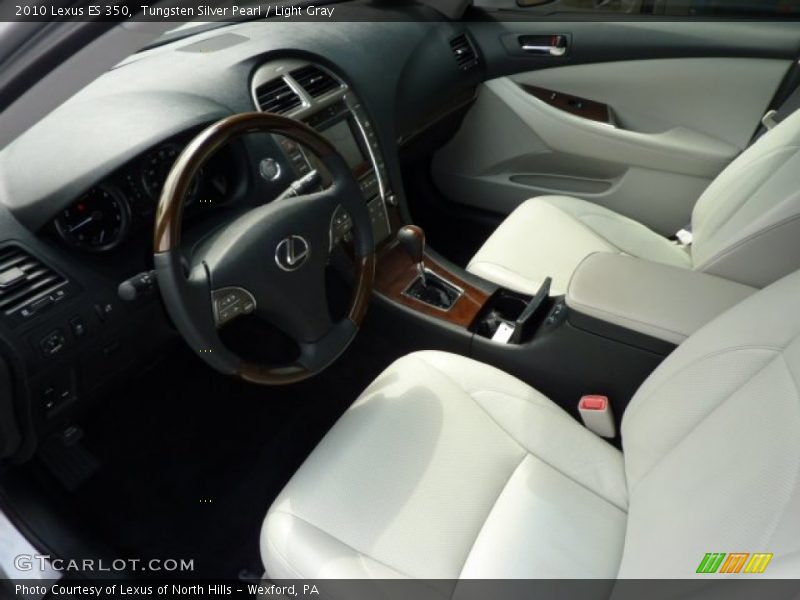 Tungsten Silver Pearl / Light Gray 2010 Lexus ES 350