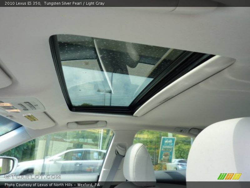 Tungsten Silver Pearl / Light Gray 2010 Lexus ES 350