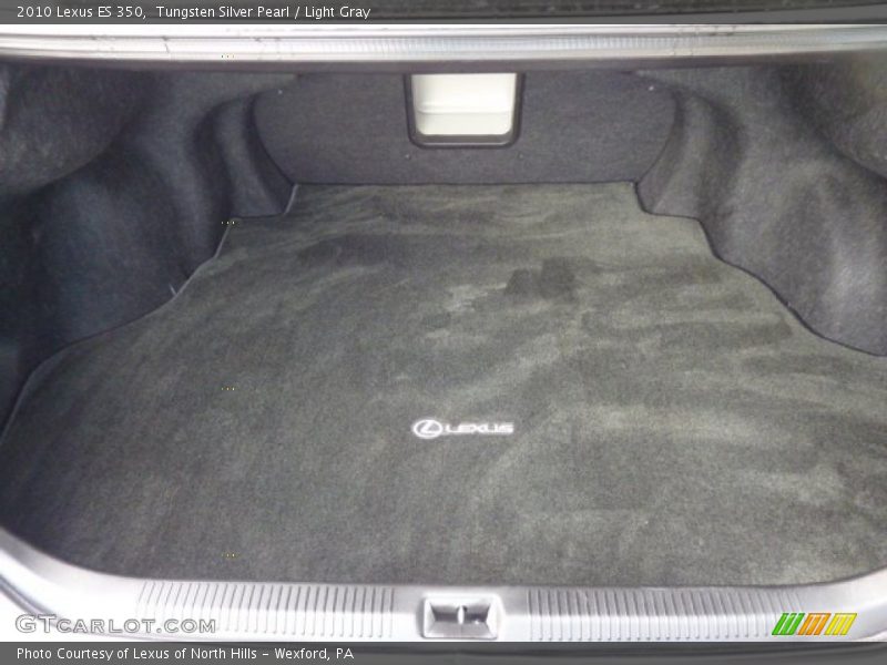 Tungsten Silver Pearl / Light Gray 2010 Lexus ES 350