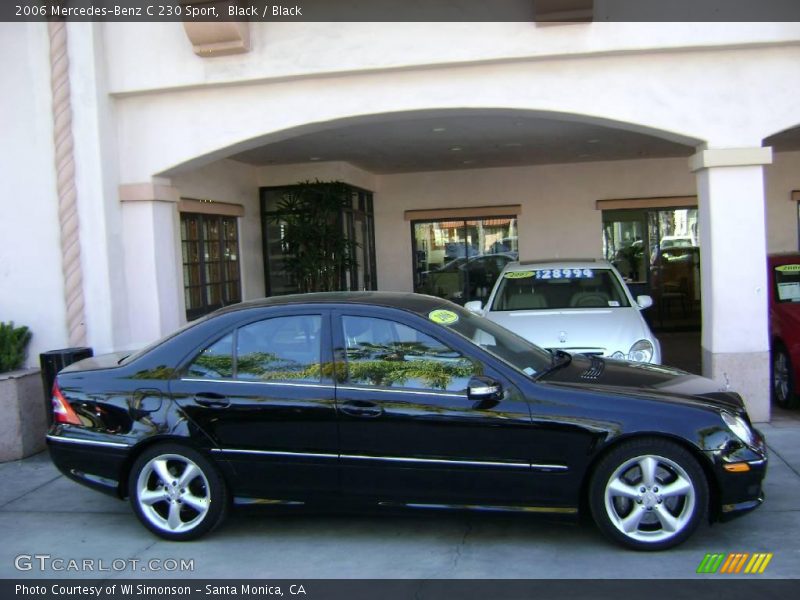 Black / Black 2006 Mercedes-Benz C 230 Sport