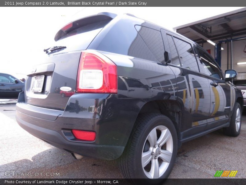 Brilliant Black Crystal Pearl / Dark Slate Gray 2011 Jeep Compass 2.0 Latitude