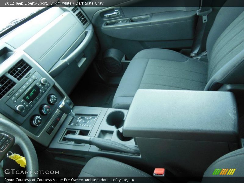 Bright White / Dark Slate Gray 2012 Jeep Liberty Sport