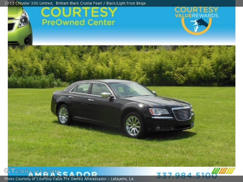 Brilliant Black Crystal Pearl / Black/Light Frost Beige 2011 Chrysler 300 Limited