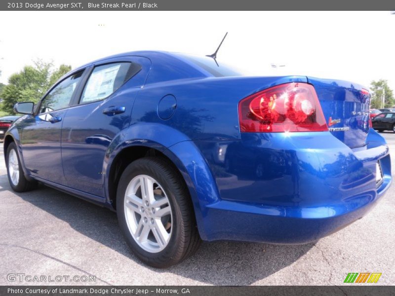 Blue Streak Pearl / Black 2013 Dodge Avenger SXT